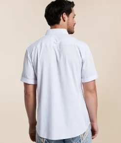J.B. Holt Athletic Performance Stretch Shirt White Grey New