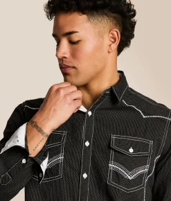 Tops | Buckle Black Athletic Shirt Black