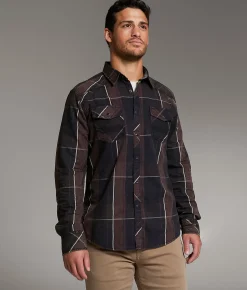 BKE Vintage Athletic Shirt Black Burgundy