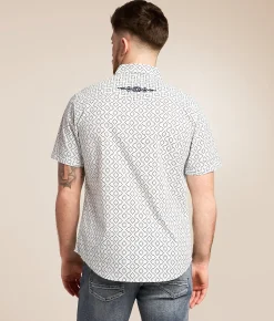 Gentry County Athletic Shirt White Navy Best
