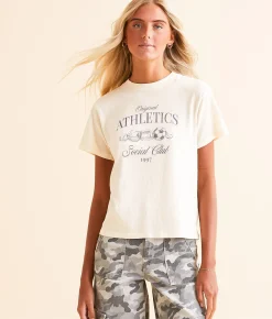 Desert Dreamer Athletics Social Club T-Shirt Marshmallow Sale
