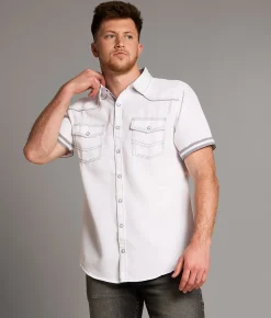 BKE Athletic Stretch Shirt White Hot