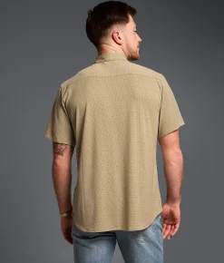 Tops | Outpost Makers Athletic Stretch Shirt Peyote White