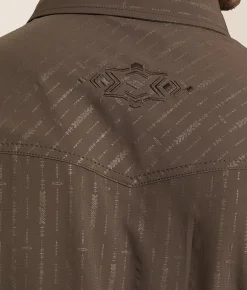 Gentry County Athletic Western Performance Stretch Shirt Mulch Online