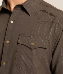Gentry County Athletic Western Performance Stretch Shirt Mulch Online