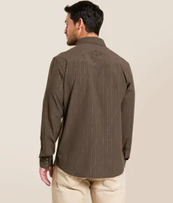 Gentry County Athletic Western Performance Stretch Shirt Mulch Online