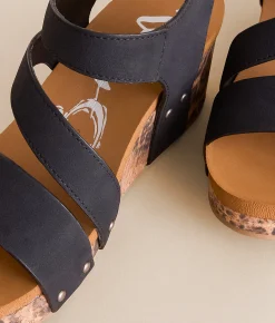 Shoes | Very G Atlas Cheetah Wedge Sandal Black
