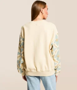 Billabong Atlas Tide Kendal Oversized Pullover Whitecap Outlet