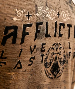Affliction Atomic Iron Reversible Thermal Tobacco Brown Black Hot