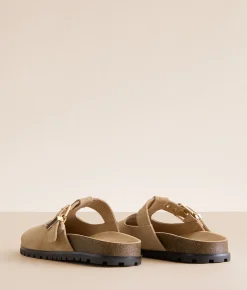 Shoes | Steve Madden Atticus Cut-Out Leather Clog Shoe Taupe Suede