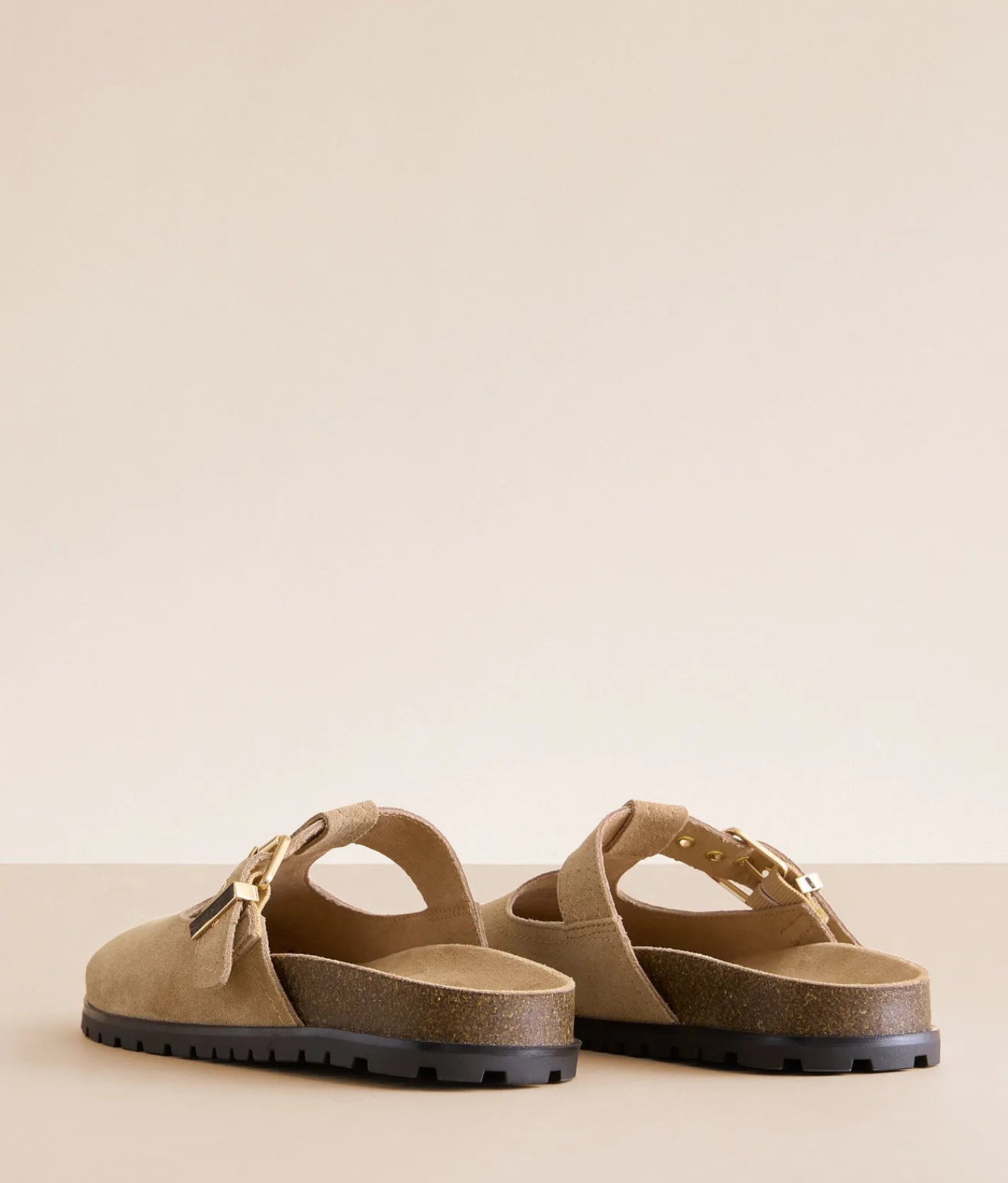 Shoes | Steve Madden Atticus Cut-Out Leather Clog Shoe Taupe Suede
