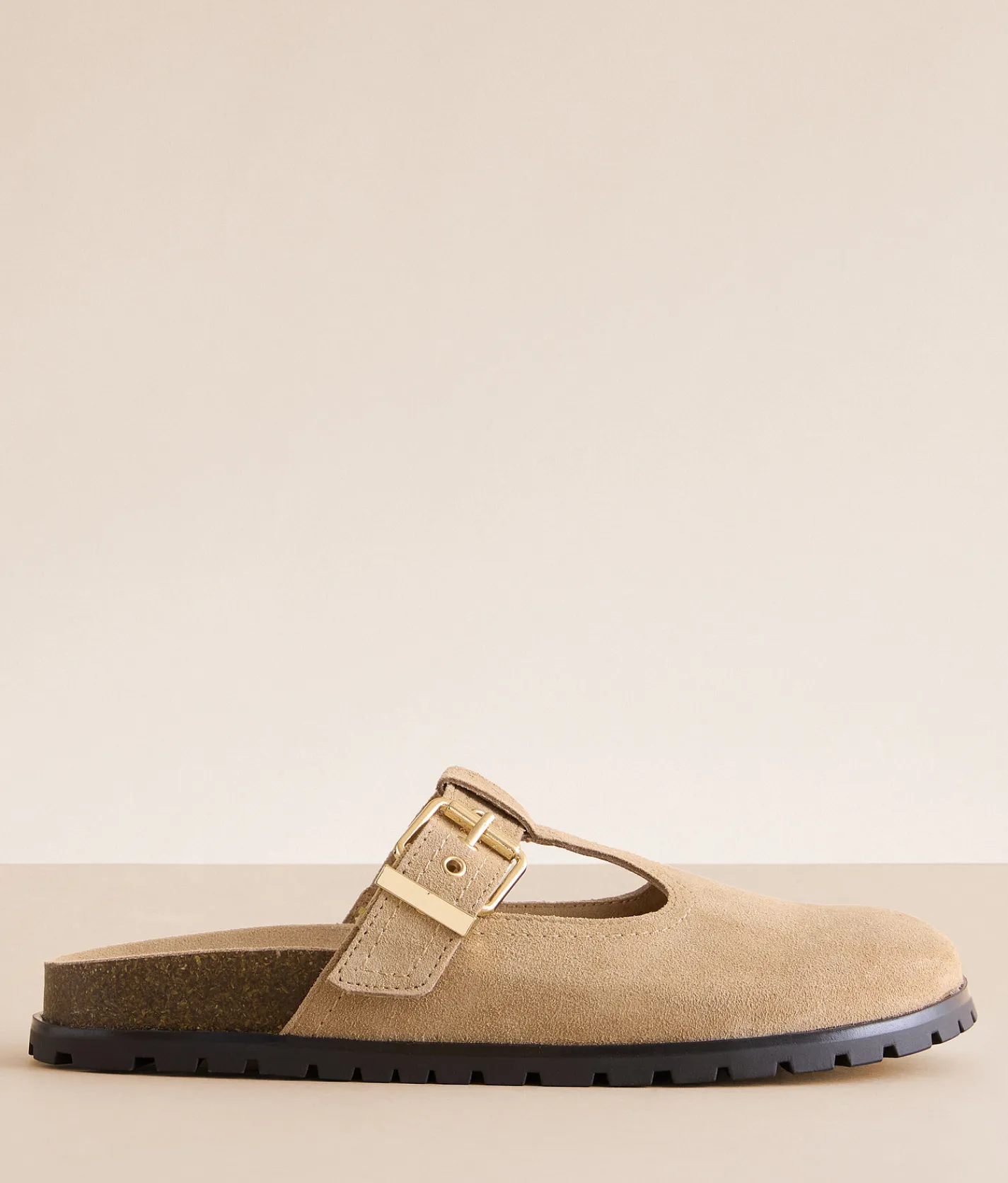 Shoes | Steve Madden Atticus Cut-Out Leather Clog Shoe Taupe Suede