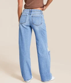 Bottoms | VERVET by Flying Monkey Aubrey Low Baggy Wide Leg Jean Pleasant