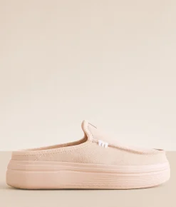 Shoes | HEYDUDE™ Austin Lift Classic Leather Mule Shoe Blush