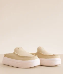 HEYDUDE™ Austin Lift Classic Leather Mule Custard New