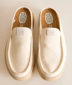 Shoes | HEYDUDE™ Austin Lift Espadrille Woven Mule Shoe Egret