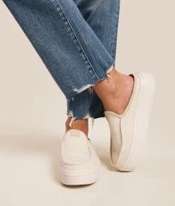 Shoes | HEYDUDE™ Austin Lift Mixed Material Mule Shoe White Natural