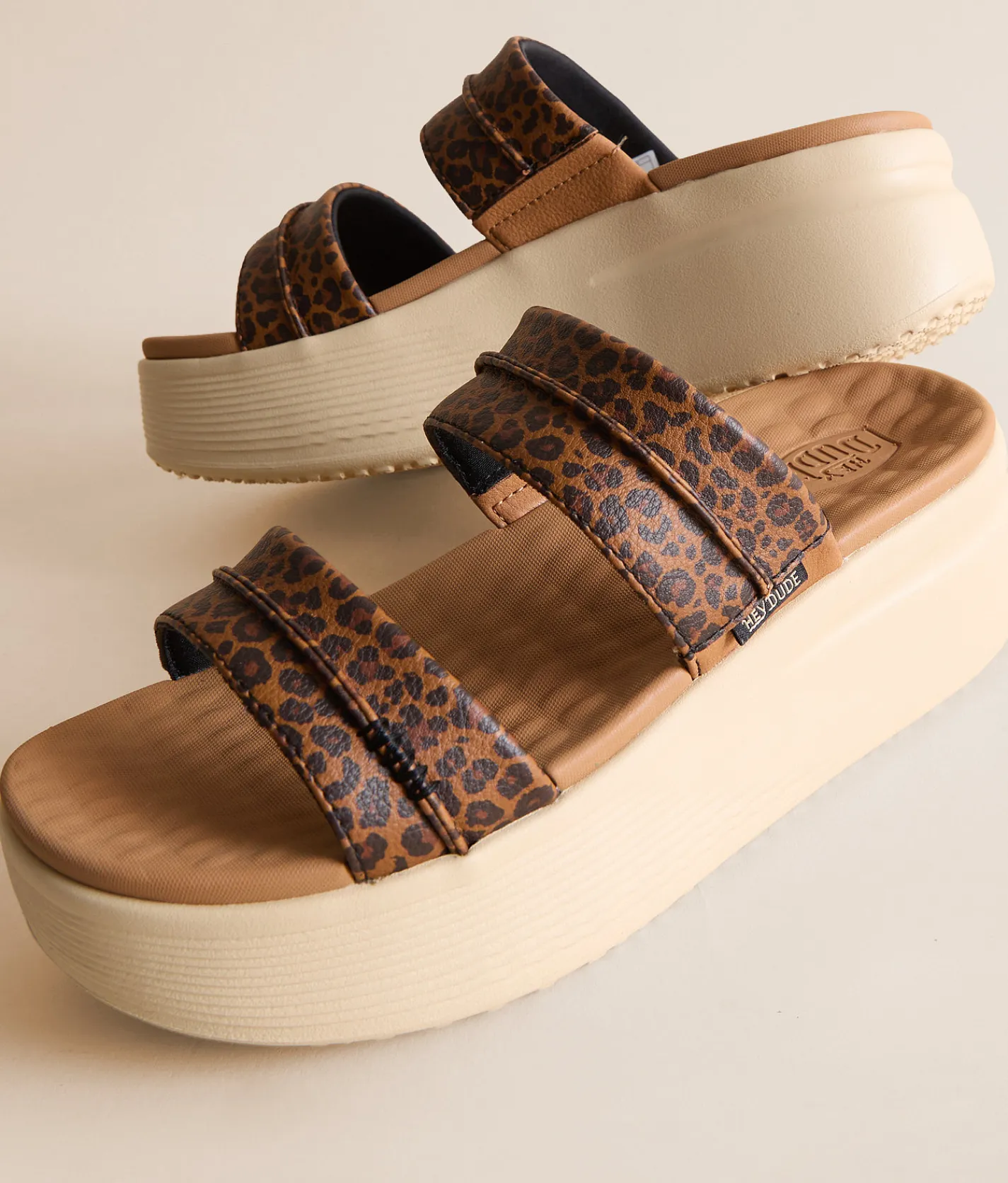 Shoes | HEYDUDE™ Austin Slide Classic Sandal Tan Leopard