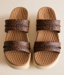 Shoes | HEYDUDE™ Austin Slide Classic Sandal Tan Leopard