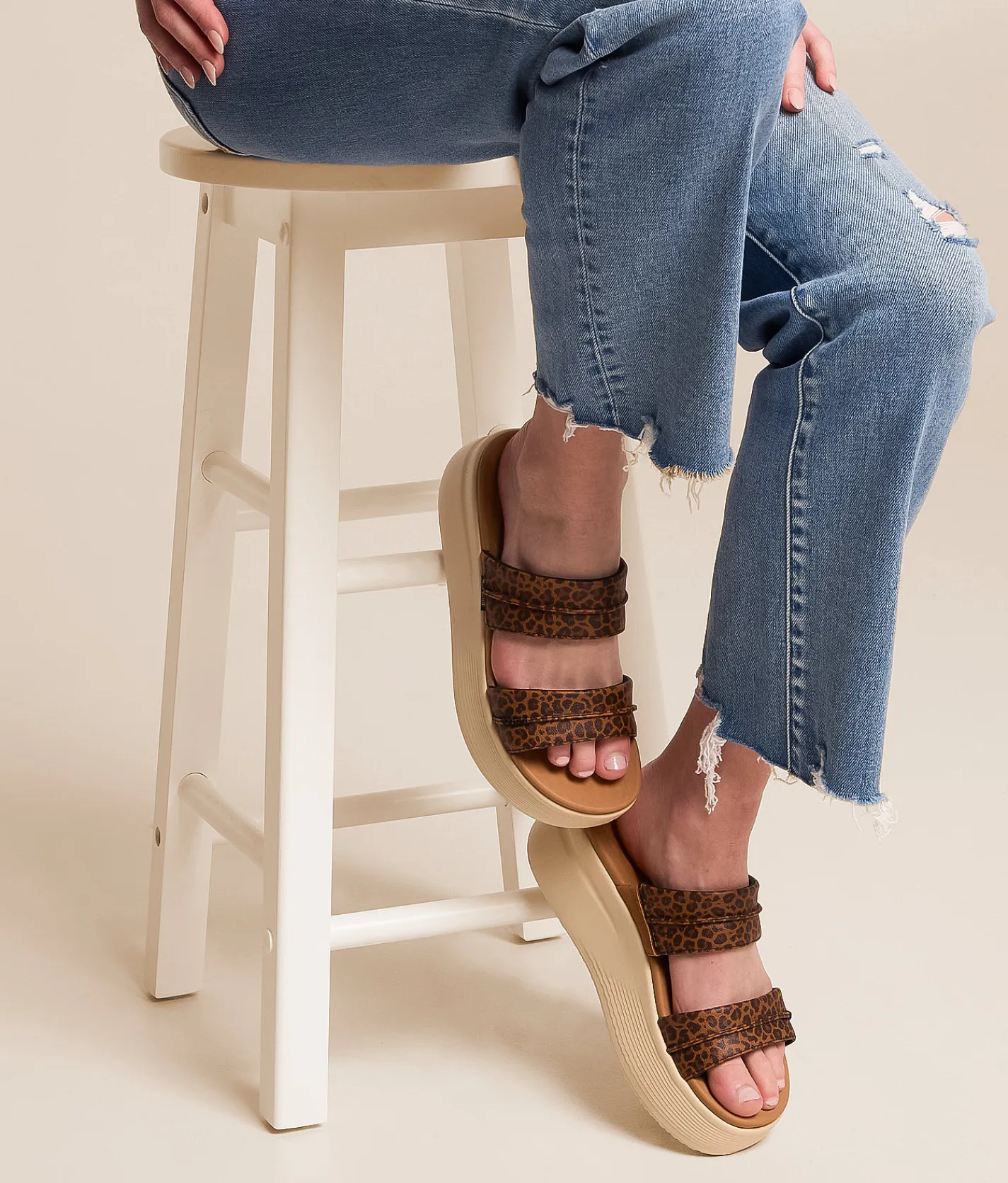 Shoes | HEYDUDE™ Austin Slide Classic Sandal Tan Leopard