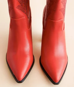 Beast Fashion Autumn Glitz Western Boot Red Sale