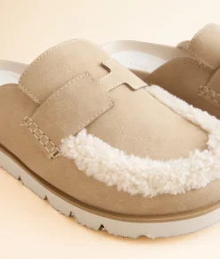 Oasis Society Avalon Sherpa Mule Khaki Online