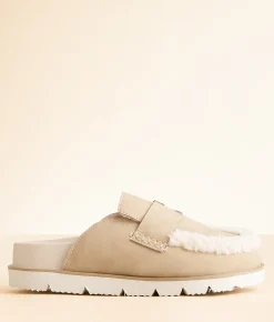 Oasis Society Avalon Sherpa Mule Khaki Online