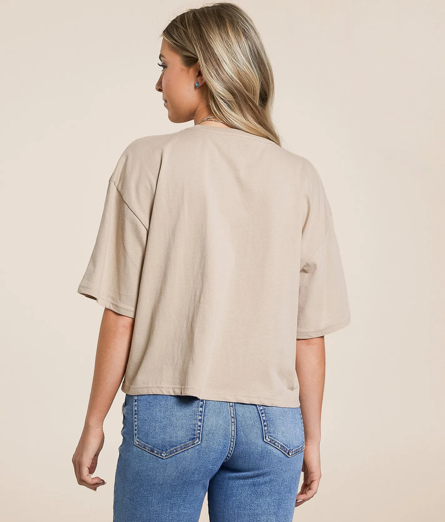 Tops | Wrangler® Avery Moto Oversized T-Shirt Dune