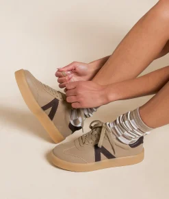 Mia Axel Sneaker Khaki White