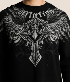 Affliction Ayala Thermal Black Discount
