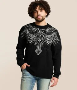 Tops | Affliction Ayala Thermal Black