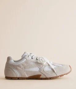 Shoes | Steve Madden Aziel Leather Sneaker White Suede