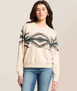 Tops | Ariat Aztec Pullover Oatmeal Heather