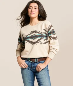 Tops | Ariat Aztec Pullover Oatmeal Heather
