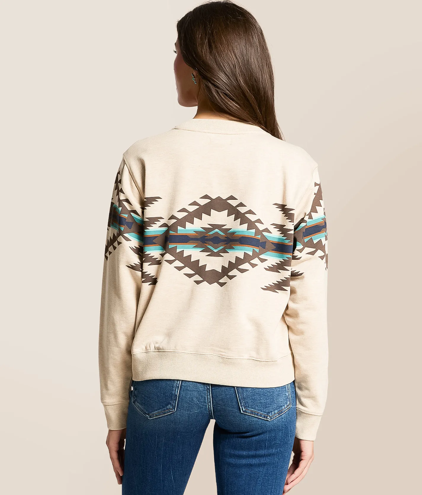 Tops | Ariat Aztec Pullover Oatmeal Heather