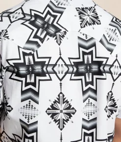 Tops | Rock & Roll Denim Aztec Stretch Shirt Black