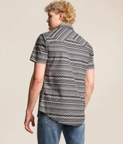 Rock & Roll Denim Aztec Stretch Shirt Black Hot