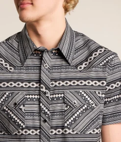 Rock & Roll Denim Aztec Stretch Shirt Black Hot