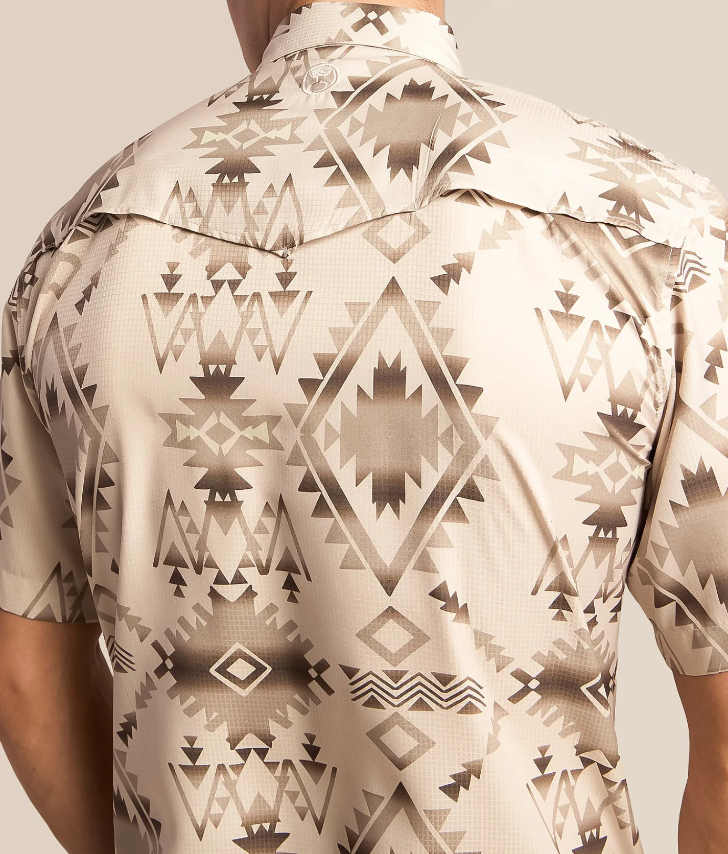 Tops | Hooey Aztec Western Performance Shirt Tan Aztec