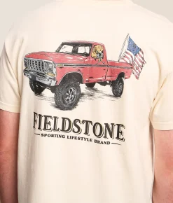 Tops|Graphic T-Shirts | Fieldstone Backboard Rider T-Shirt Ivory