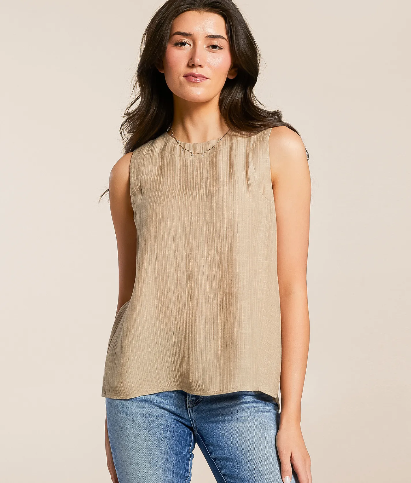 Tops | Blu Pepper Back Button Tank Top Bosphorus