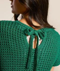 Tops | Blu Pepper Back Tie Sweater Bosphorus