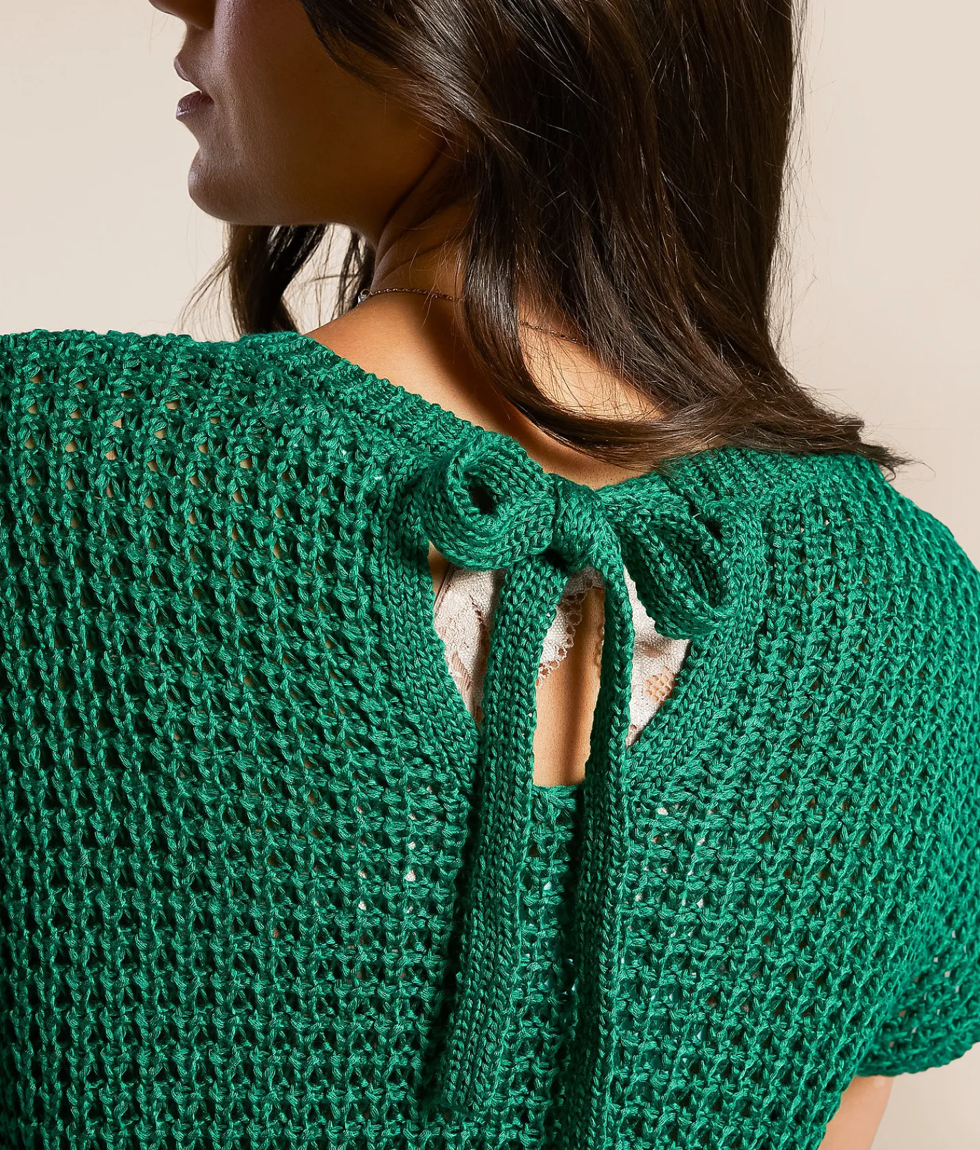 Tops | Blu Pepper Back Tie Sweater Bosphorus