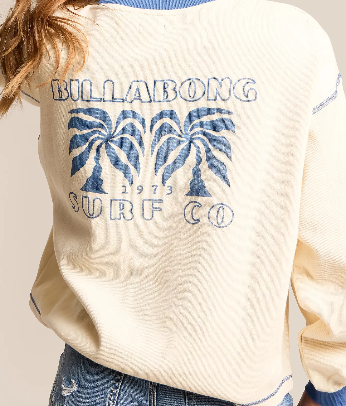 Tops | Billabong Back To It Pullover White Cap