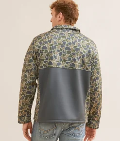 Fieldstone Backwoods Quarter Zip Pullover Camo Sale