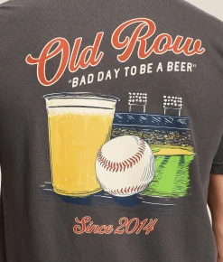 Old Row Bad Day To Be A Beer Baseball T-Shirt Pepper Online