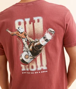Graphic T-Shirts | Old Row Bad Day To Be A Beer Bronco T-Shirt Brick