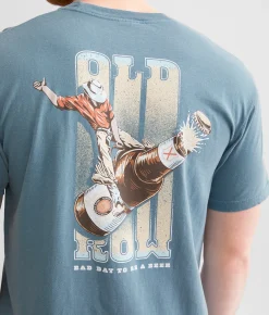 Graphic T-Shirts | Old Row Bad Day To Be A Beer Bronco T-Shirt Ice Blue