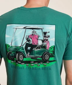 Tops|Graphic T-Shirts | Old Row Bad Day To Be A Beer T-Shirt Light Green