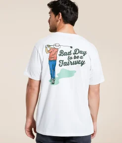 Graphic T-Shirts | Breezy Golf Bad Day To Be A Fairway T-Shirt White